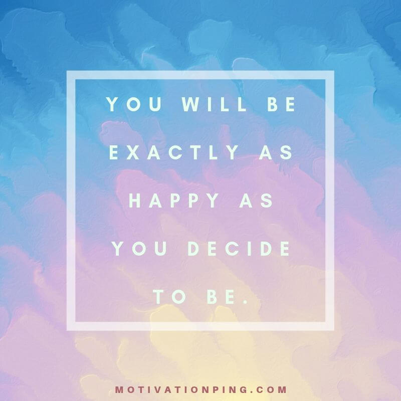 allow yourself to be happy